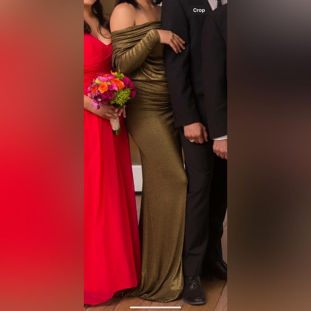 Lagence bronze holiday dress